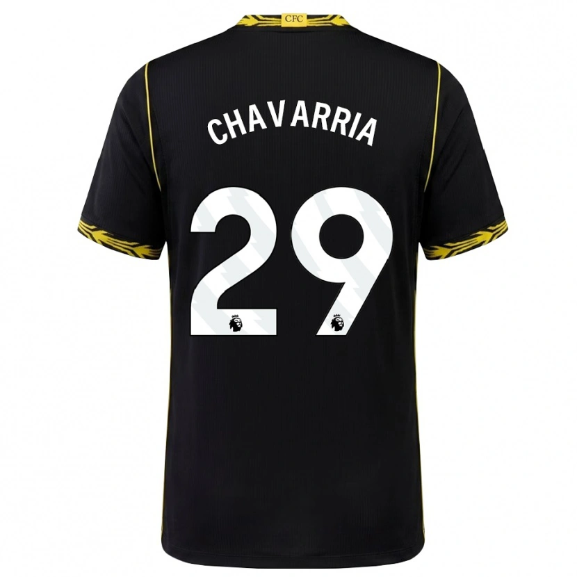 Danxen Damen Pep Chavarría #29 Schwarz Gelb Auswärtstrikot Trikot 2026/27 T-Shirt Österreich