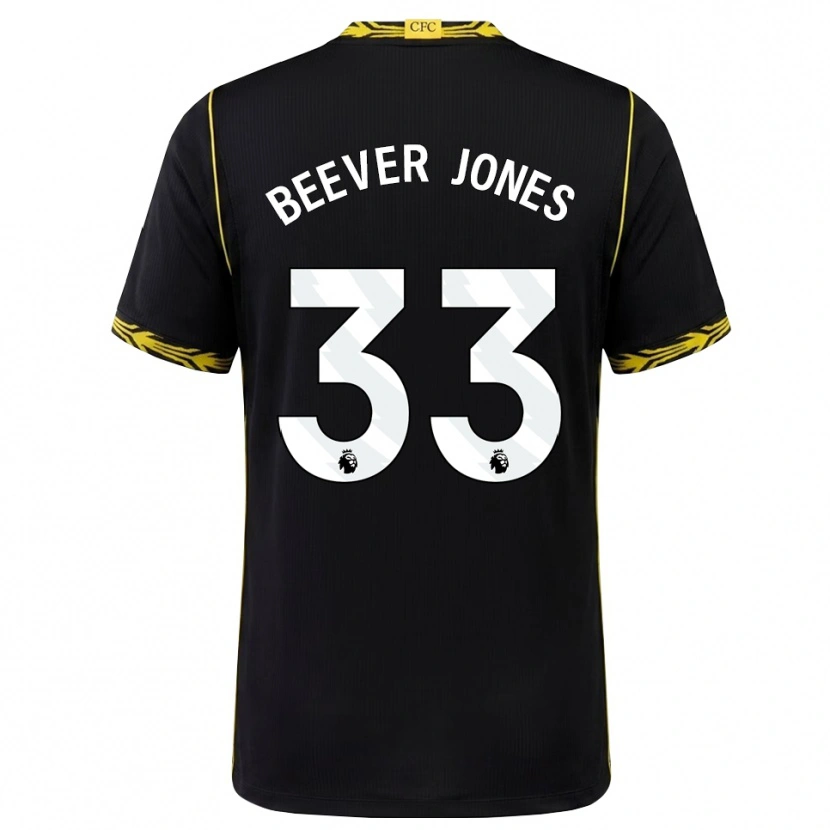 Danxen Damen Aggie Beever-Jones #33 Schwarz Gelb Auswärtstrikot Trikot 2026/27 T-Shirt Österreich