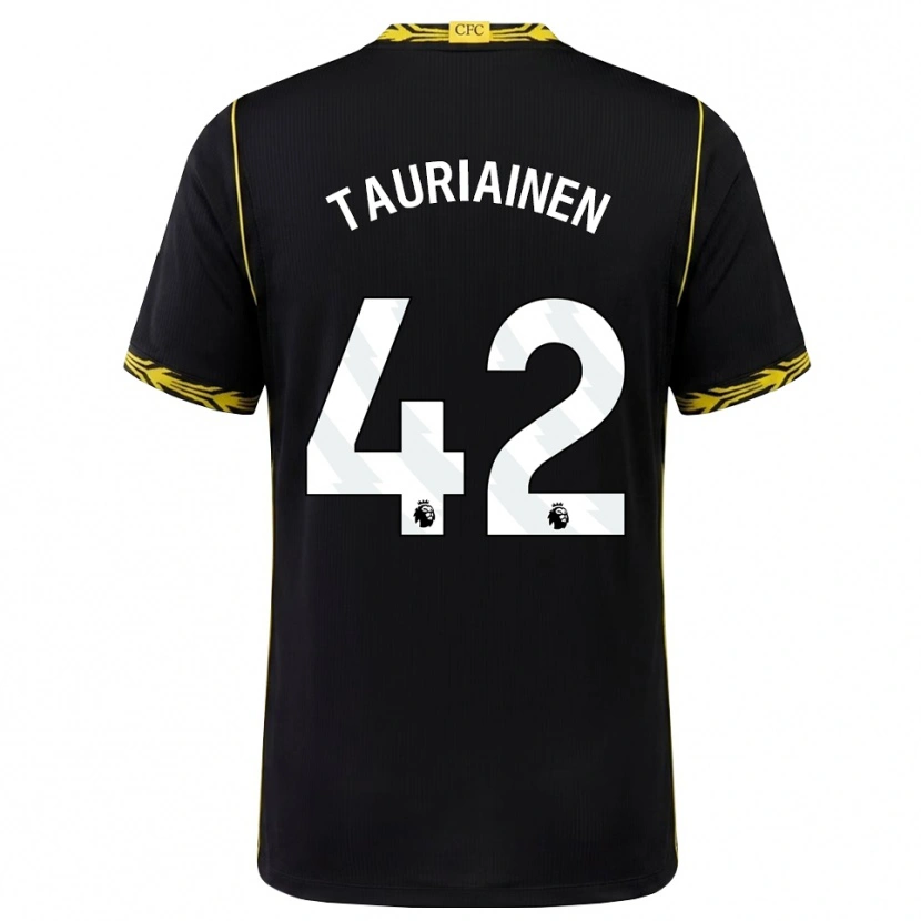 Danxen Damen Jimi Tauriainen #42 Schwarz Gelb Auswärtstrikot Trikot 2026/27 T-Shirt Österreich