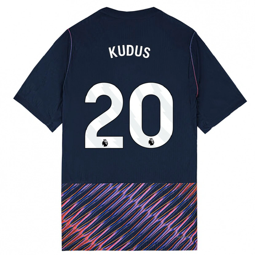 Danxen Damen Mohammed Kudus #20 Königlich Blau Weiß Auswärtstrikot Trikot 2026/27 T-Shirt Österreich