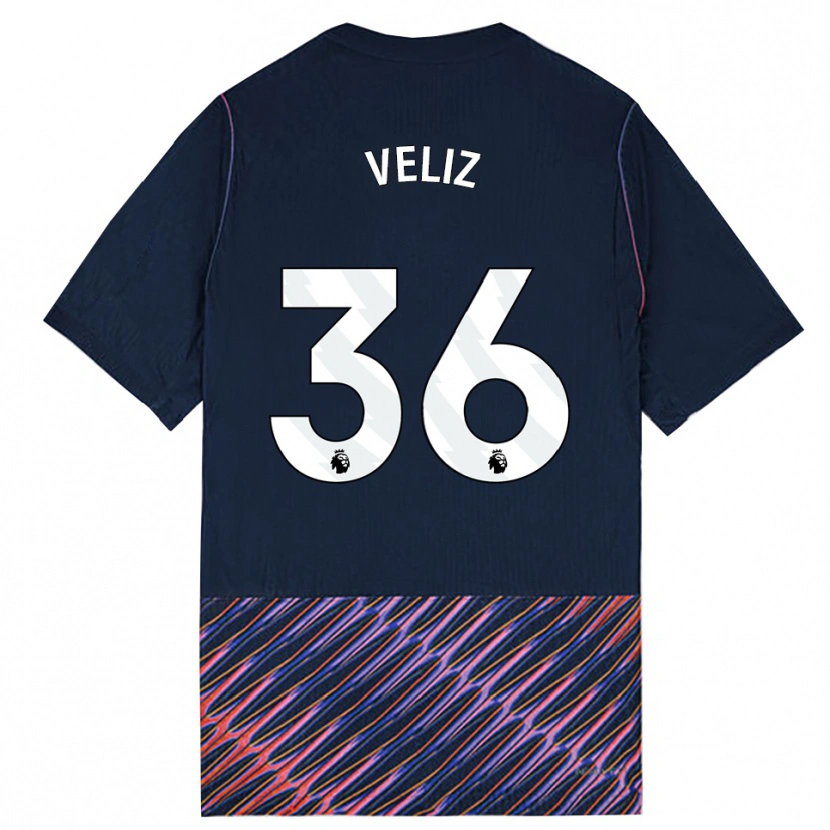 Danxen Damen Alejo Véliz #36 Königlich Blau Weiß Auswärtstrikot Trikot 2026/27 T-Shirt Österreich