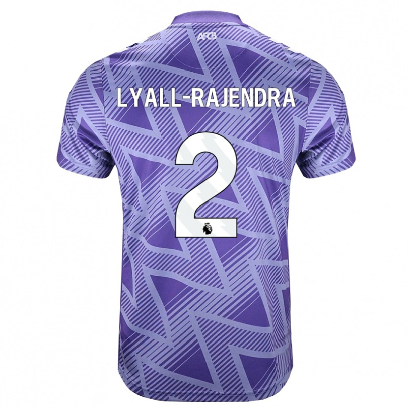 Danxen Damen Max Lyall-Rajendra #2 Blassesviolett Rot Weiß Auswärtstrikot Trikot 2026/27 T-Shirt Österreich