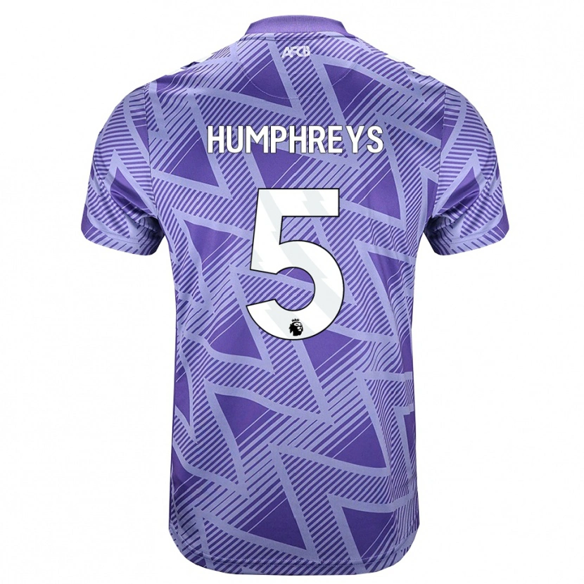 Danxen Damen Holly Humphreys #5 Blassesviolett Rot Weiß Auswärtstrikot Trikot 2026/27 T-Shirt Österreich