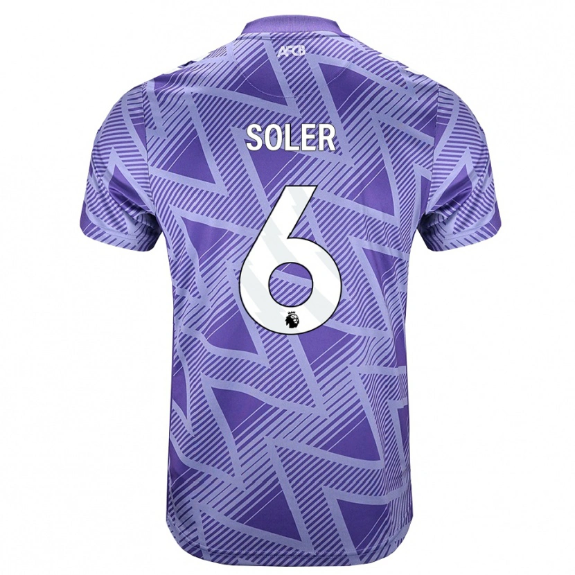 Danxen Damen Julio Soler #6 Blassesviolett Rot Weiß Auswärtstrikot Trikot 2026/27 T-Shirt Österreich