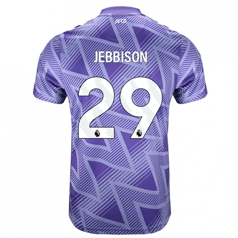 Danxen Damen Daniel Jebbison #29 Blassesviolett Rot Weiß Auswärtstrikot Trikot 2026/27 T-Shirt Österreich