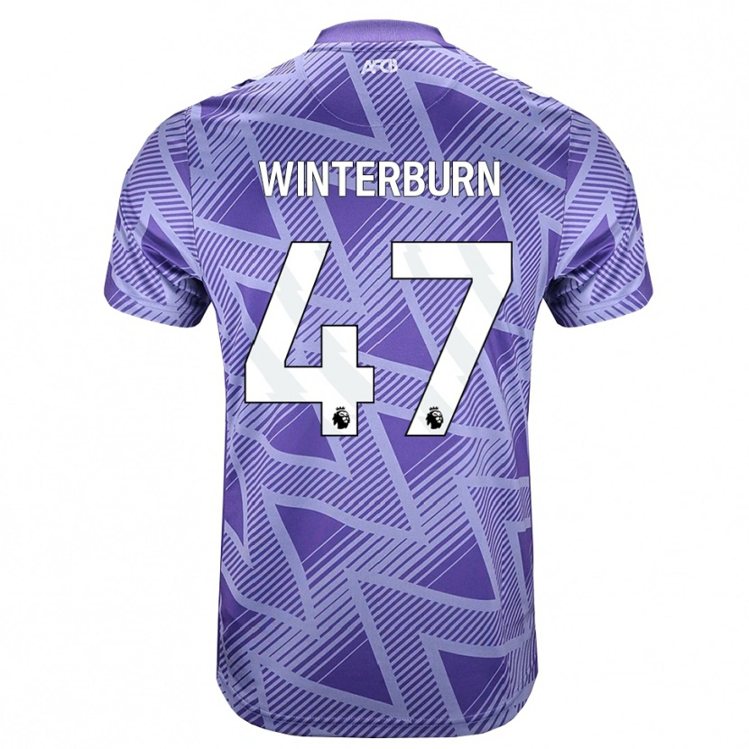 Danxen Damen Ben Winterburn #47 Blassesviolett Rot Weiß Auswärtstrikot Trikot 2026/27 T-Shirt Österreich