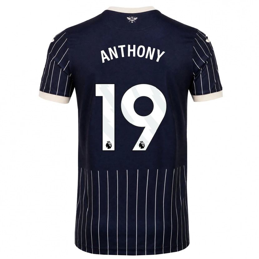 Danxen Damen Jaidon Anthony #19 Schwarz Weiß Auswärtstrikot Trikot 2026/27 T-Shirt Österreich