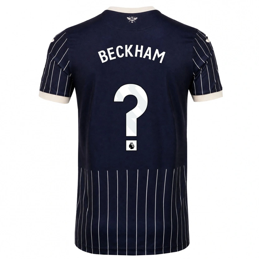 Danxen Damen Romeo Beckham #0 Schwarz Weiß Auswärtstrikot Trikot 2026/27 T-Shirt Österreich