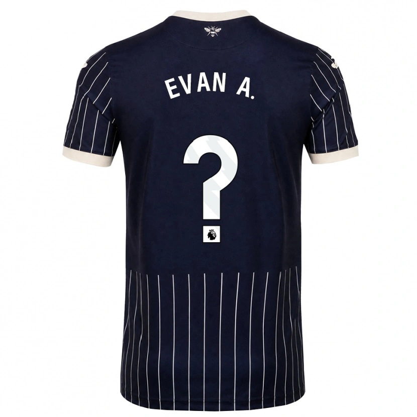 Danxen Damen Evan Anderson #0 Schwarz Weiß Auswärtstrikot Trikot 2026/27 T-Shirt Österreich