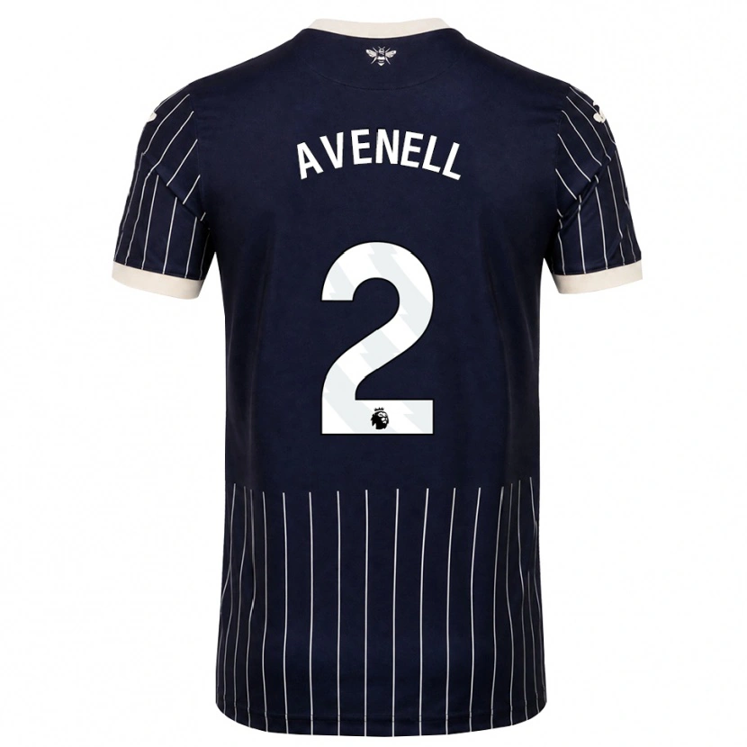 Danxen Damen Caelan Avenell #2 Schwarz Weiß Auswärtstrikot Trikot 2026/27 T-Shirt Österreich