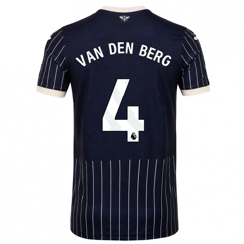 Danxen Damen Sepp Van Den Berg #4 Schwarz Weiß Auswärtstrikot Trikot 2026/27 T-Shirt Österreich