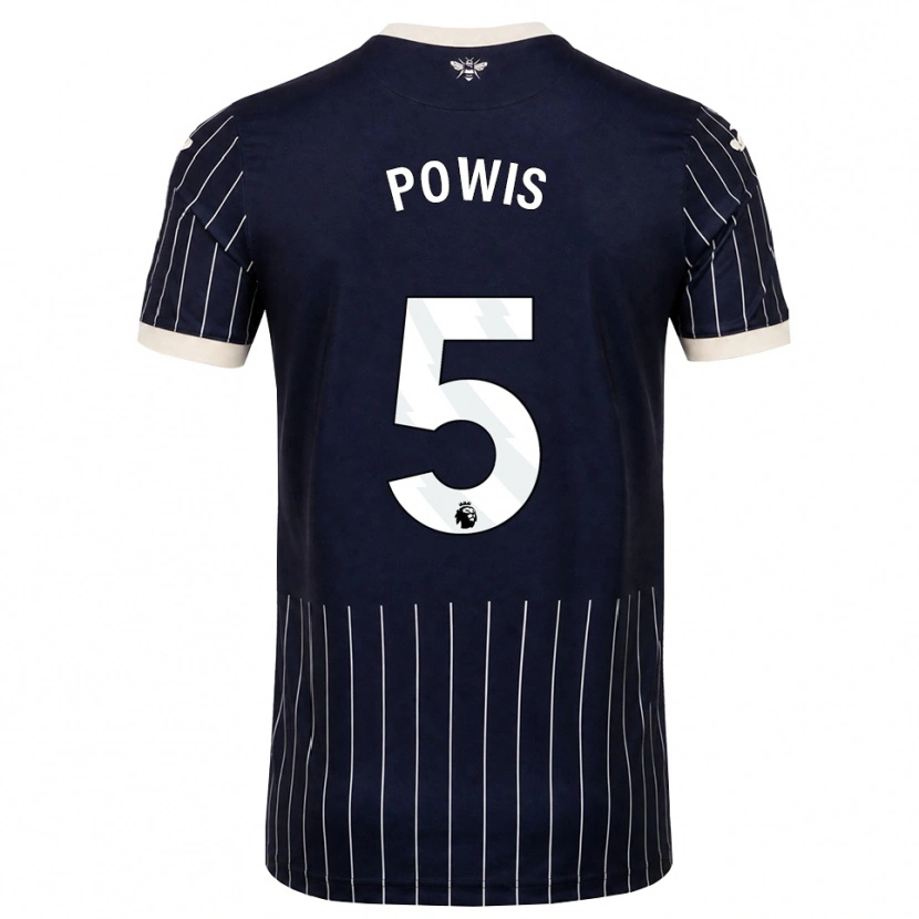 Danxen Damen Isaiah Powis #5 Schwarz Weiß Auswärtstrikot Trikot 2026/27 T-Shirt Österreich