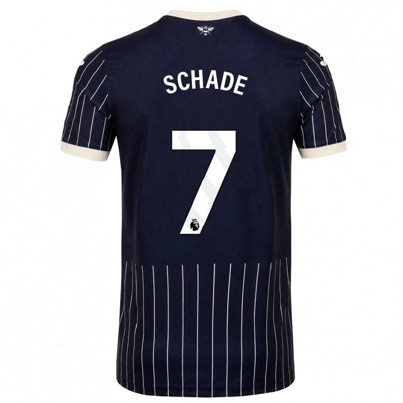 Danxen Damen Kevin Schade #7 Schwarz Weiß Auswärtstrikot Trikot 2026/27 T-Shirt Österreich