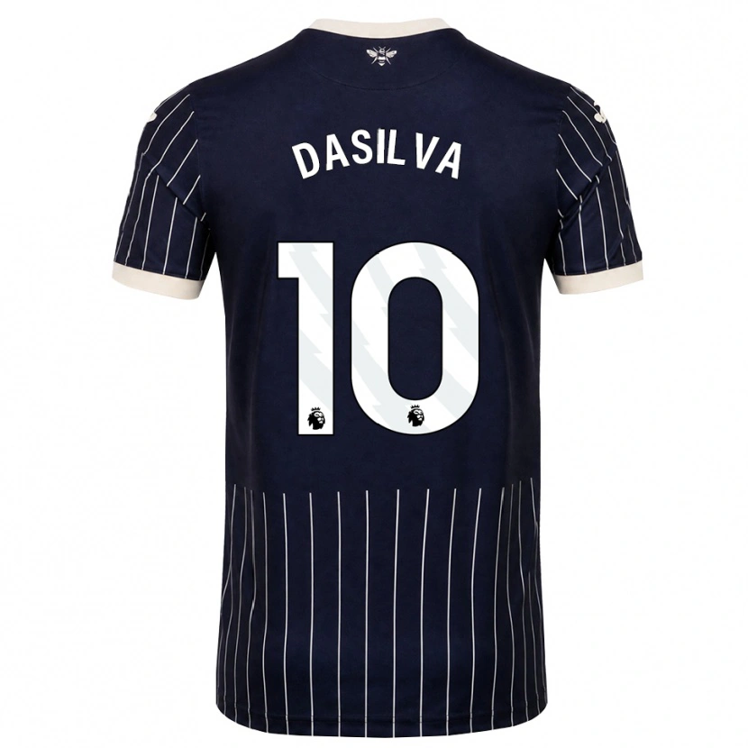 Danxen Damen Josh Dasilva #10 Schwarz Weiß Auswärtstrikot Trikot 2026/27 T-Shirt Österreich
