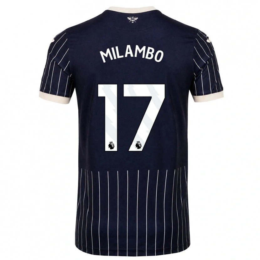 Danxen Damen Antoni Milambo #17 Schwarz Weiß Auswärtstrikot Trikot 2026/27 T-Shirt Österreich