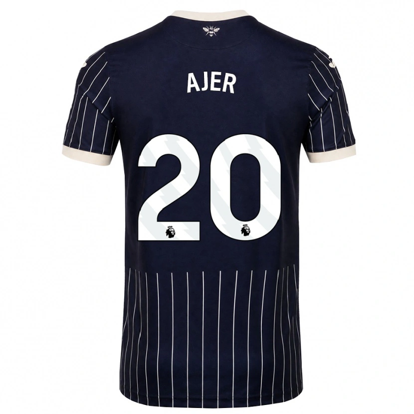 Danxen Damen Kristoffer Ajer #20 Schwarz Weiß Auswärtstrikot Trikot 2026/27 T-Shirt Österreich