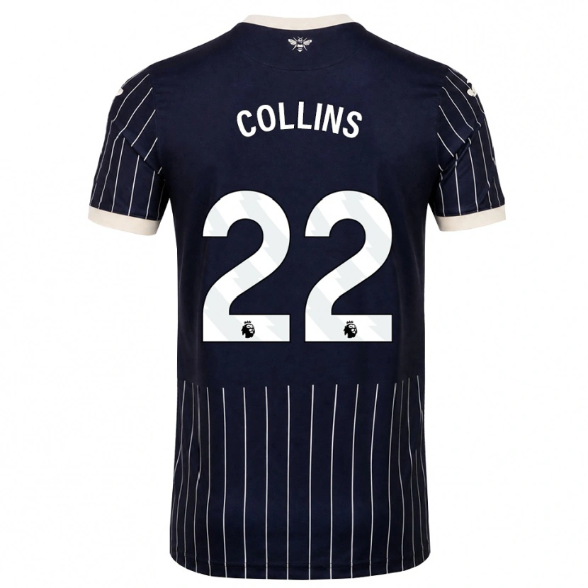 Danxen Damen Nathan Collins #22 Schwarz Weiß Auswärtstrikot Trikot 2026/27 T-Shirt Österreich