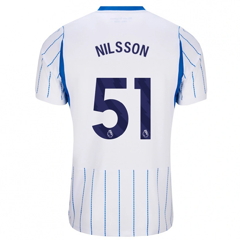 Danxen Damen Casper Nilsson #51 Himmelblau Weiß Auswärtstrikot Trikot 2026/27 T-Shirt Österreich