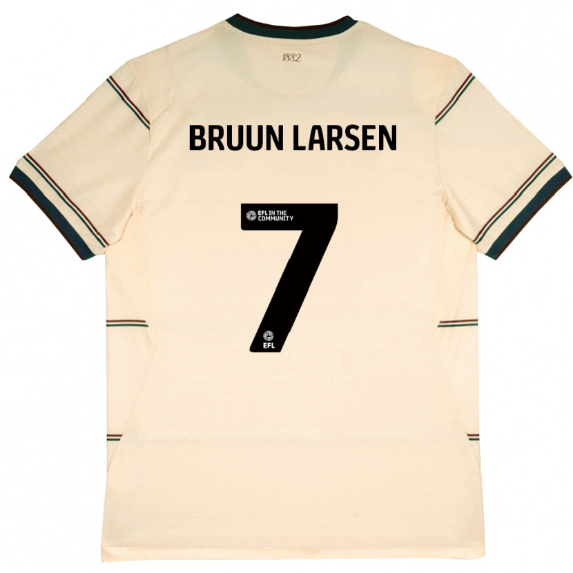 Danxen Damen Jacob Bruun Larsen #7 Beige Burgund Auswärtstrikot Trikot 2026/27 T-Shirt Österreich