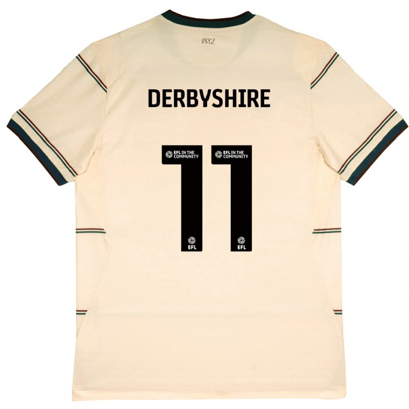 Danxen Damen Braidin Derbyshire #11 Beige Burgund Auswärtstrikot Trikot 2026/27 T-Shirt Österreich