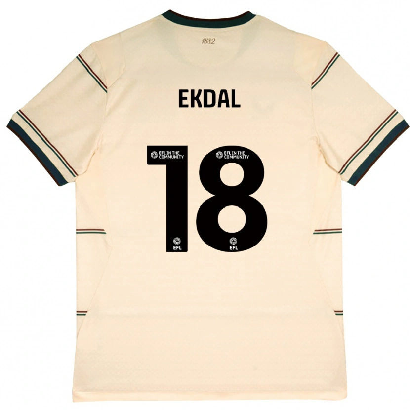 Danxen Damen Hjalmar Ekdal #18 Beige Burgund Auswärtstrikot Trikot 2026/27 T-Shirt Österreich