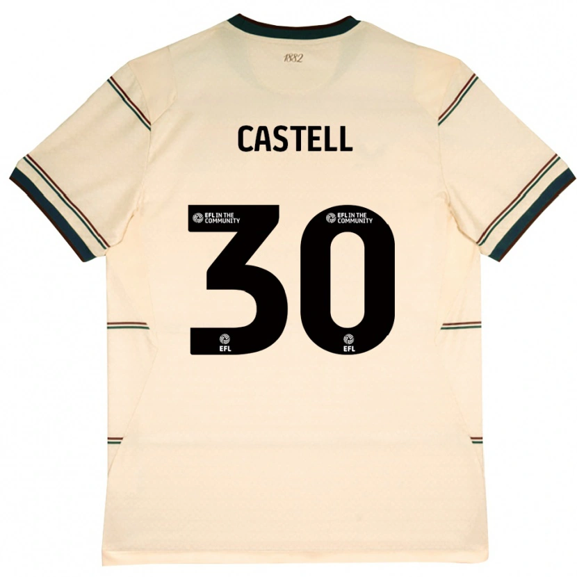 Danxen Damen Lluc Castell #30 Beige Burgund Auswärtstrikot Trikot 2026/27 T-Shirt Österreich