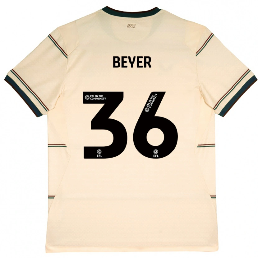 Danxen Damen Jordan Beyer #36 Beige Burgund Auswärtstrikot Trikot 2026/27 T-Shirt Österreich