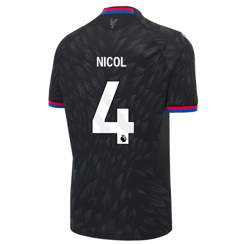 Danxen Damen Leigh Nicol #4 Schwarz Blau Rot Auswärtstrikot Trikot 2026/27 T-Shirt Österreich