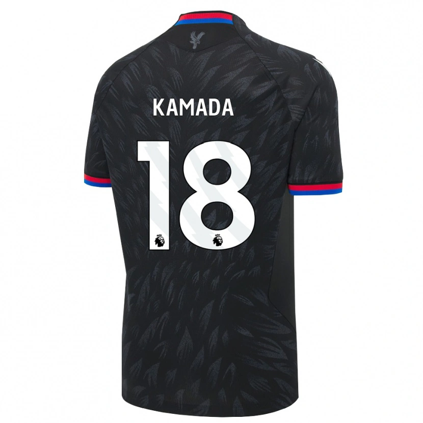 Danxen Damen Daichi Kamada #18 Schwarz Blau Rot Auswärtstrikot Trikot 2026/27 T-Shirt Österreich