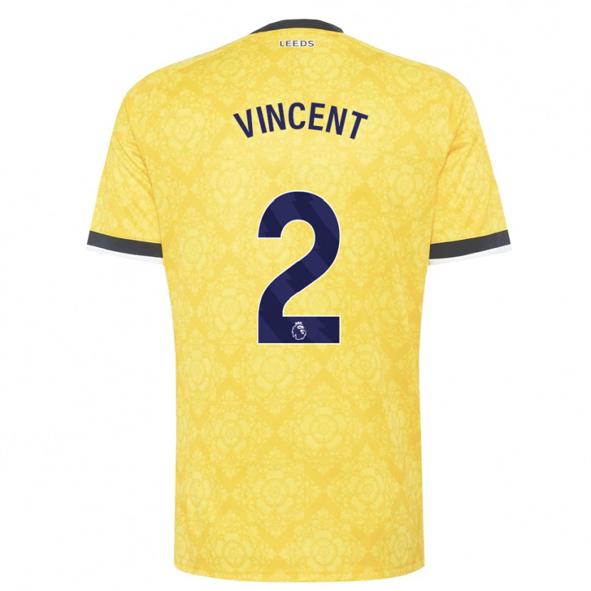 Danxen Damen Harvey Vincent #2 Gelb Weiß Schwarz Auswärtstrikot Trikot 2026/27 T-Shirt Österreich
