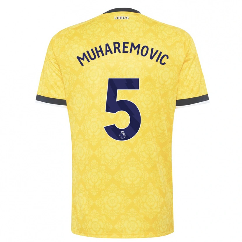 Danxen Damen Tarik Muharemović #5 Gelb Weiß Schwarz Auswärtstrikot Trikot 2026/27 T-Shirt Österreich