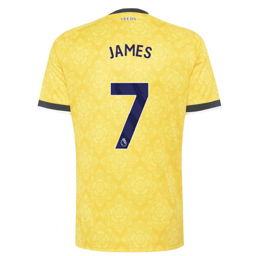 Danxen Damen Daniel James #7 Gelb Weiß Schwarz Auswärtstrikot Trikot 2026/27 T-Shirt Österreich