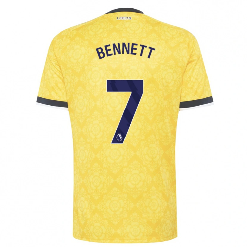 Danxen Damen Oliver Bennett #7 Gelb Weiß Schwarz Auswärtstrikot Trikot 2026/27 T-Shirt Österreich