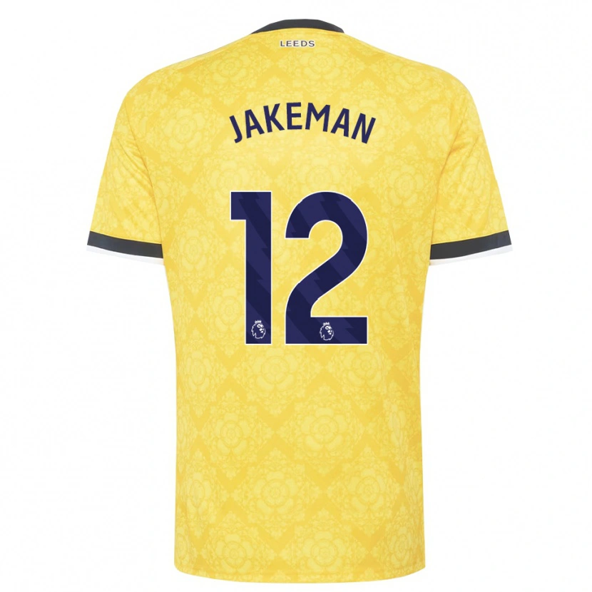 Danxen Damen Harriet Jakeman #12 Gelb Weiß Schwarz Auswärtstrikot Trikot 2026/27 T-Shirt Österreich