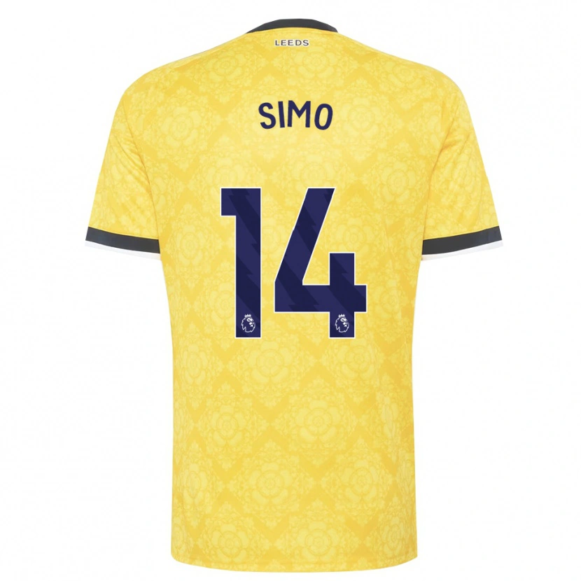 Danxen Damen Elton Simo #14 Gelb Weiß Schwarz Auswärtstrikot Trikot 2026/27 T-Shirt Österreich
