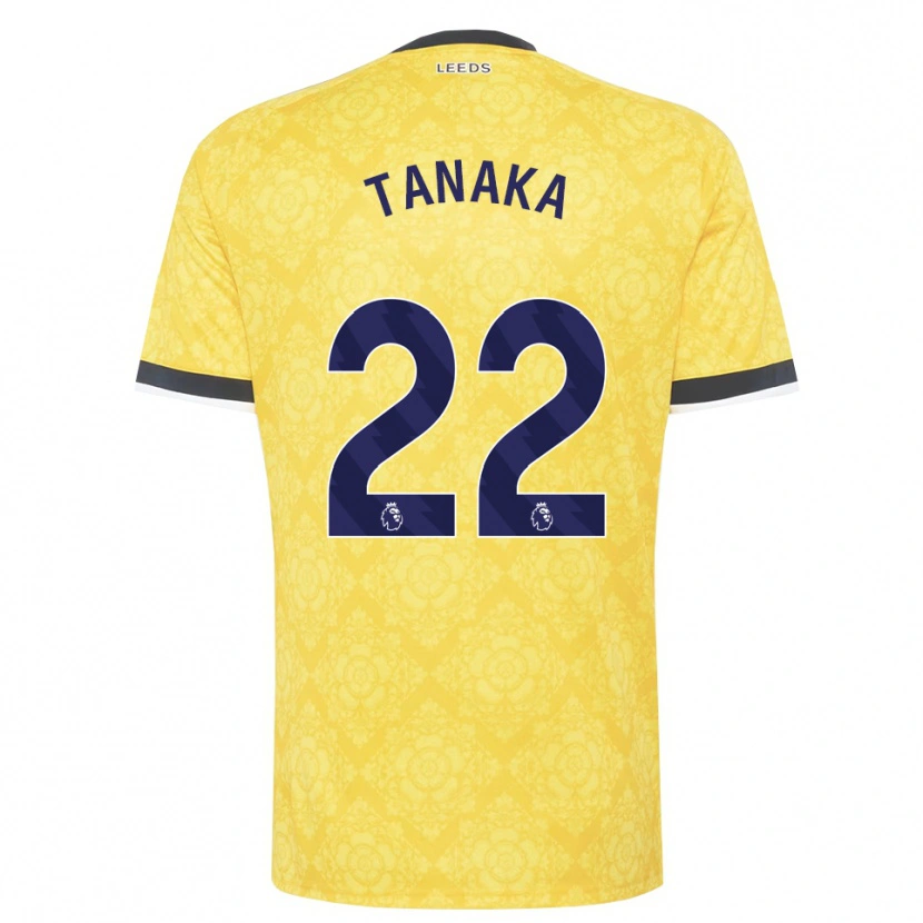 Danxen Damen Ao Tanaka #22 Gelb Weiß Schwarz Auswärtstrikot Trikot 2026/27 T-Shirt Österreich