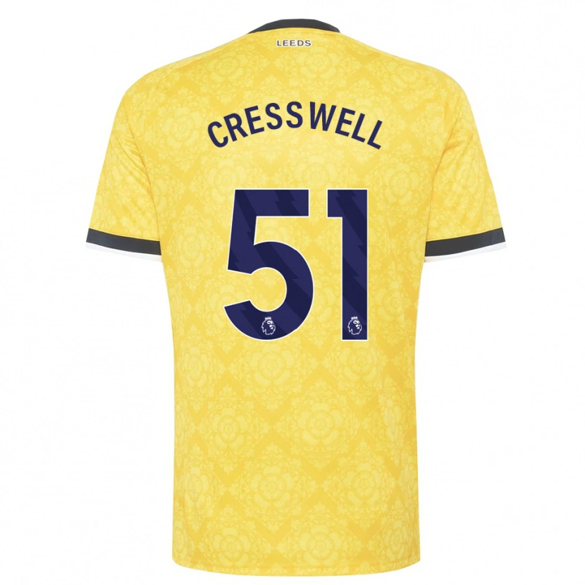 Danxen Damen Alfie Cresswell #51 Gelb Weiß Schwarz Auswärtstrikot Trikot 2026/27 T-Shirt Österreich