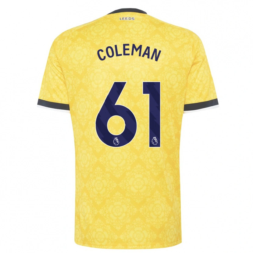 Danxen Damen Cian Coleman #61 Gelb Weiß Schwarz Auswärtstrikot Trikot 2026/27 T-Shirt Österreich
