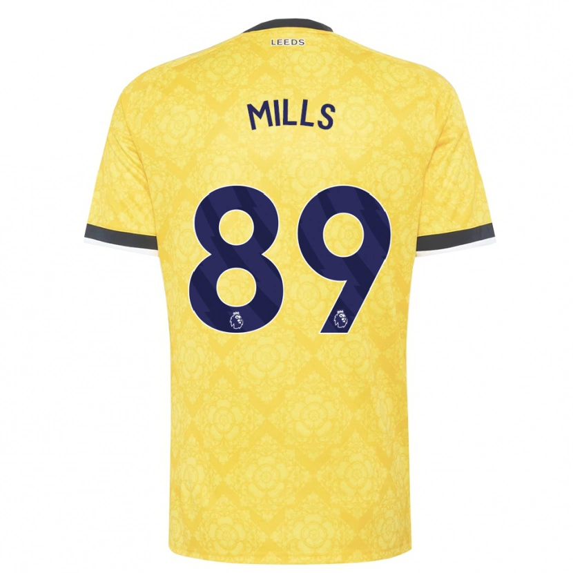 Danxen Damen Callum Mills #89 Gelb Weiß Schwarz Auswärtstrikot Trikot 2026/27 T-Shirt Österreich