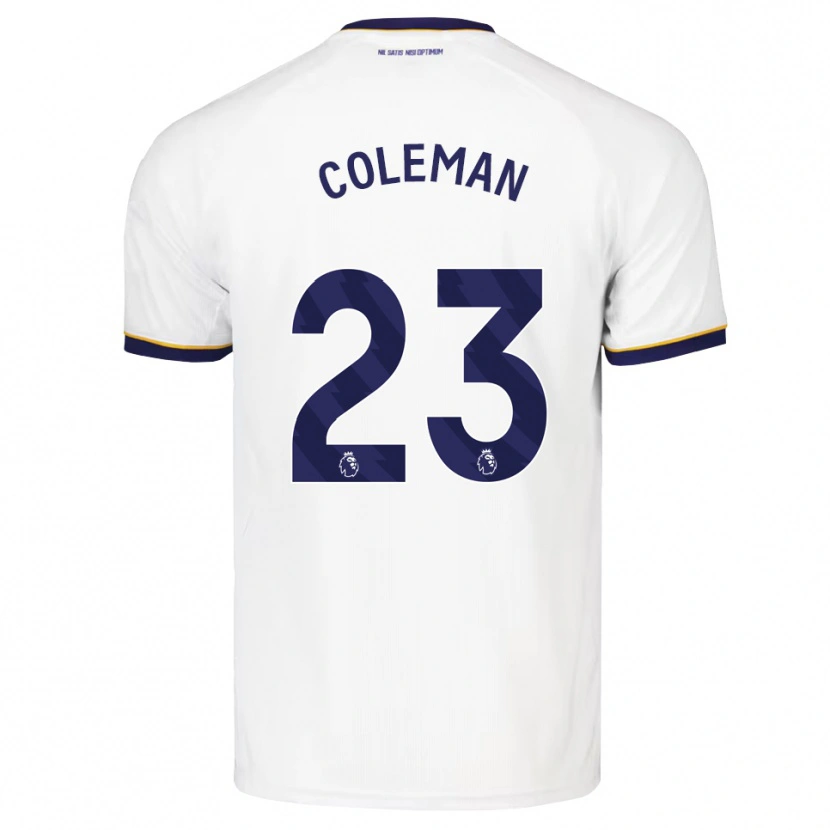 Danxen Damen Seamus Coleman #23 Mitternachtsblau Weiß Gelb Auswärtstrikot Trikot 2026/27 T-Shirt Österreich