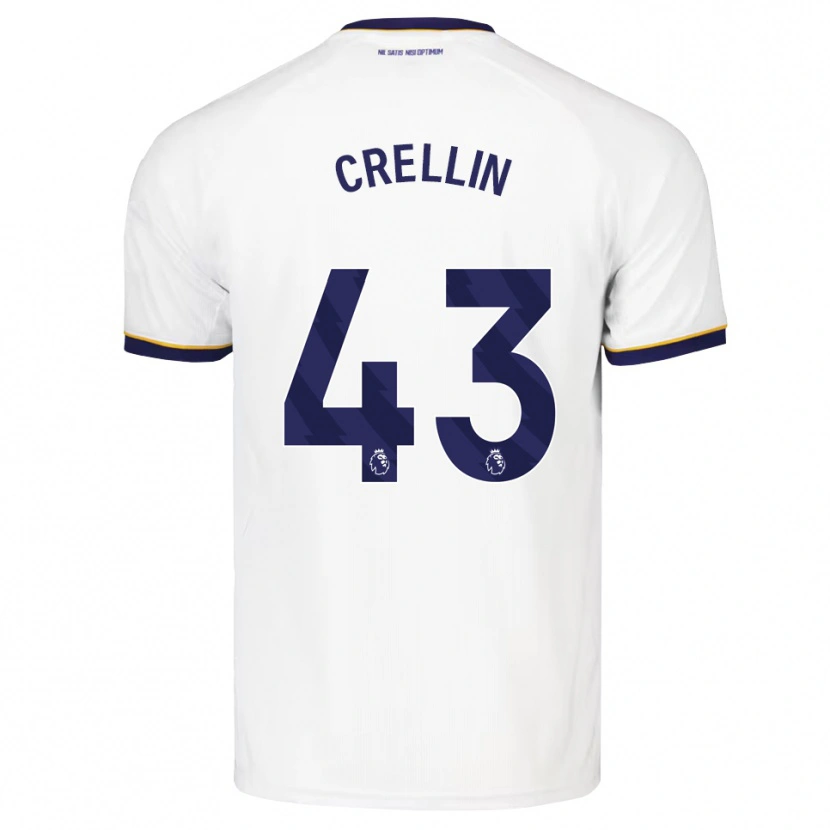 Danxen Damen Billy Crellin #43 Mitternachtsblau Weiß Gelb Auswärtstrikot Trikot 2026/27 T-Shirt Österreich