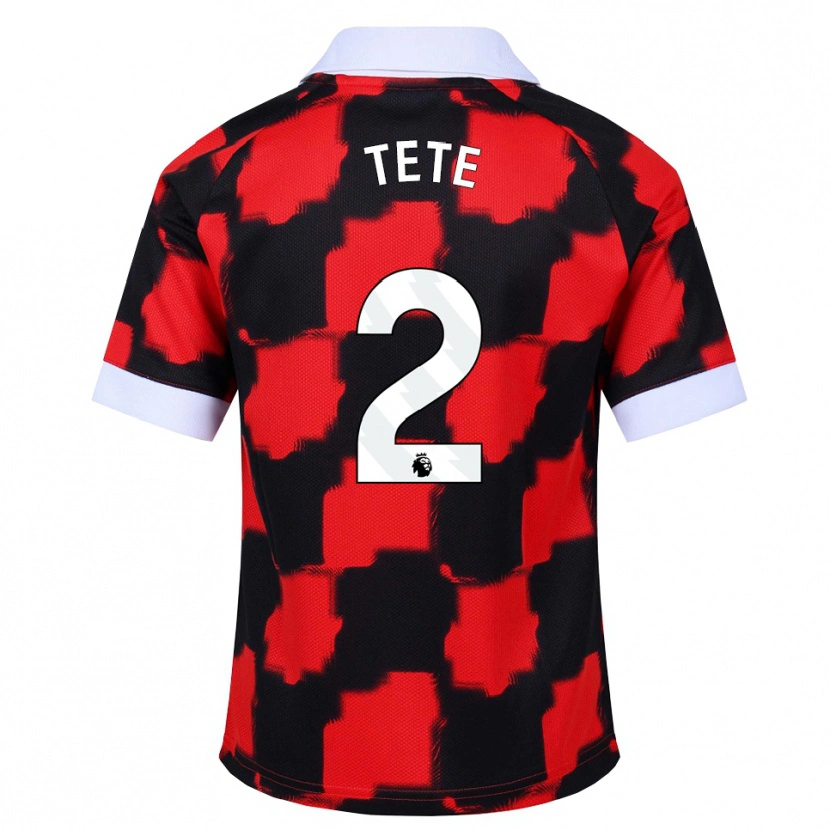 Danxen Damen Kenny Tete #2 Rot Weiß Schwarz Auswärtstrikot Trikot 2026/27 T-Shirt Österreich