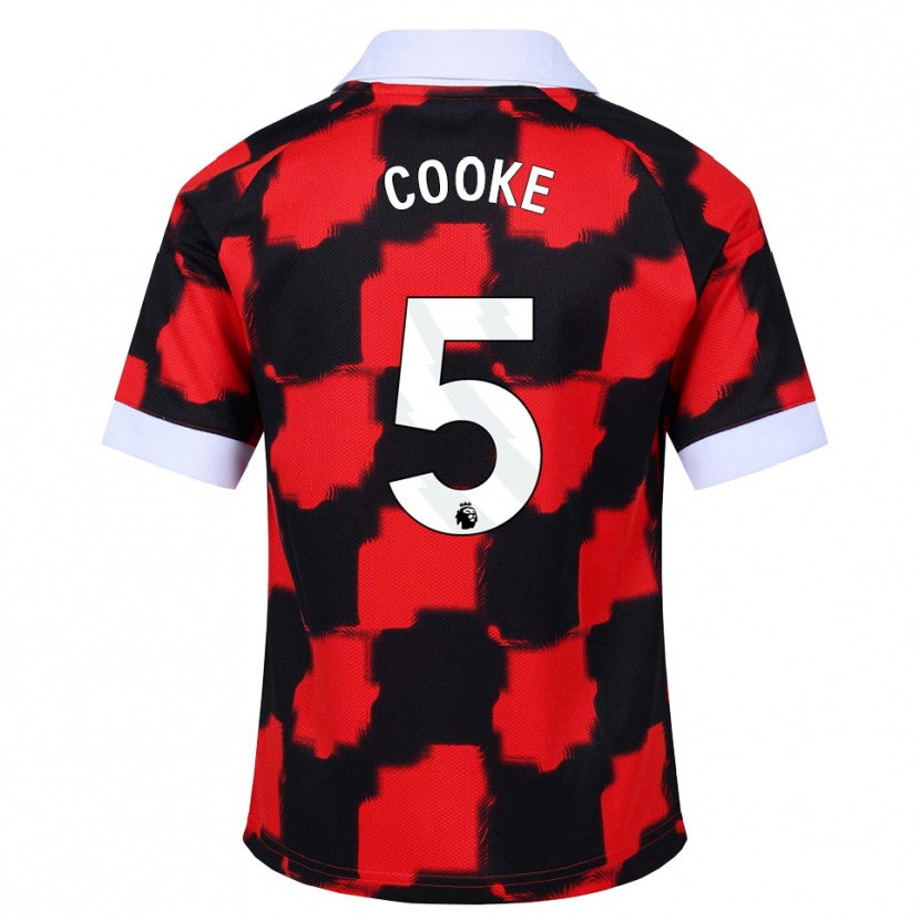 Danxen Damen Logan Cooke #5 Rot Weiß Schwarz Auswärtstrikot Trikot 2026/27 T-Shirt Österreich