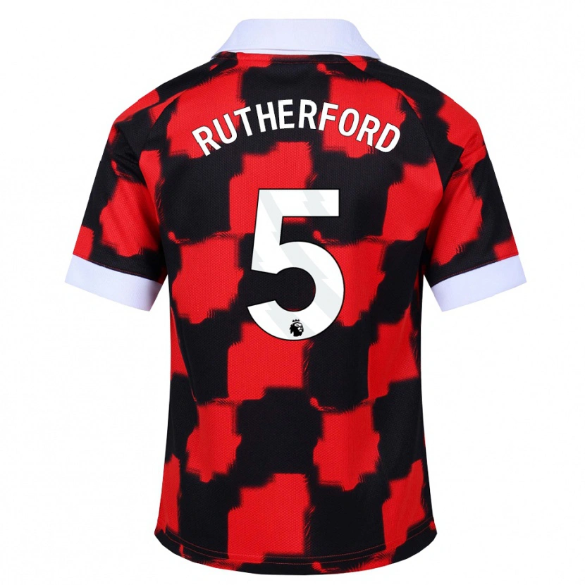 Danxen Damen Leeta Rutherford #5 Rot Weiß Schwarz Auswärtstrikot Trikot 2026/27 T-Shirt Österreich
