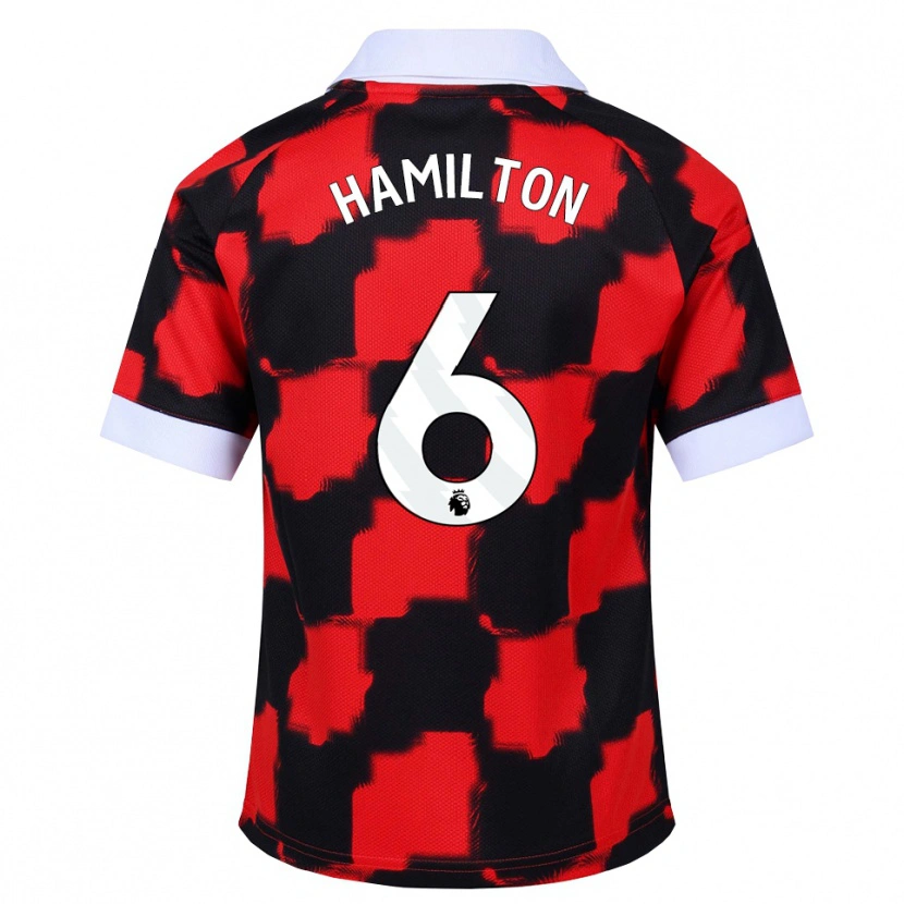 Danxen Damen Leo Hamilton #6 Rot Weiß Schwarz Auswärtstrikot Trikot 2026/27 T-Shirt Österreich