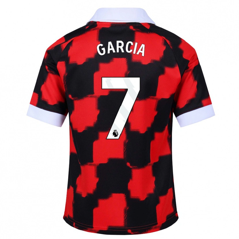 Danxen Damen Gonzalo García #7 Rot Weiß Schwarz Auswärtstrikot Trikot 2026/27 T-Shirt Österreich