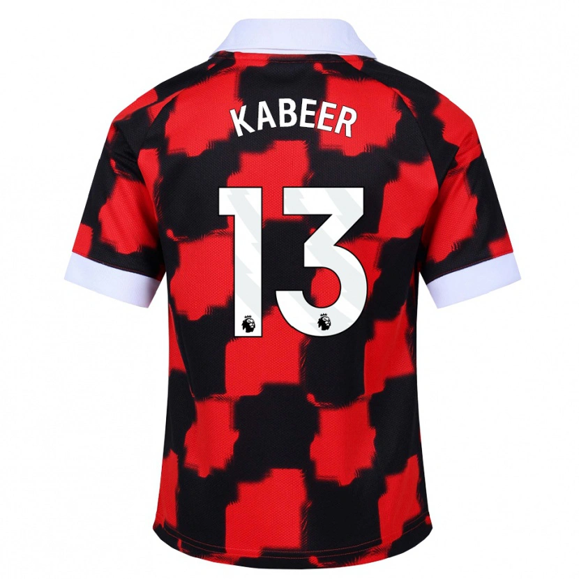 Danxen Damen Eric Kabeer #13 Rot Weiß Schwarz Auswärtstrikot Trikot 2026/27 T-Shirt Österreich