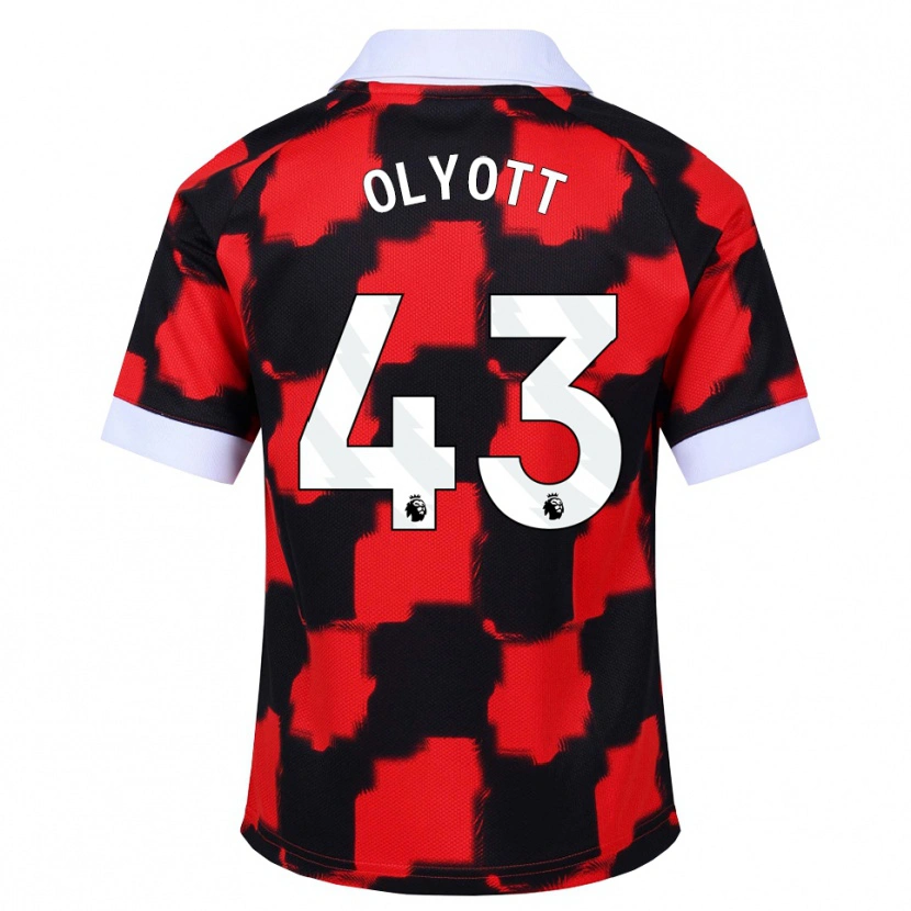 Danxen Damen Tom Olyott #43 Rot Weiß Schwarz Auswärtstrikot Trikot 2026/27 T-Shirt Österreich