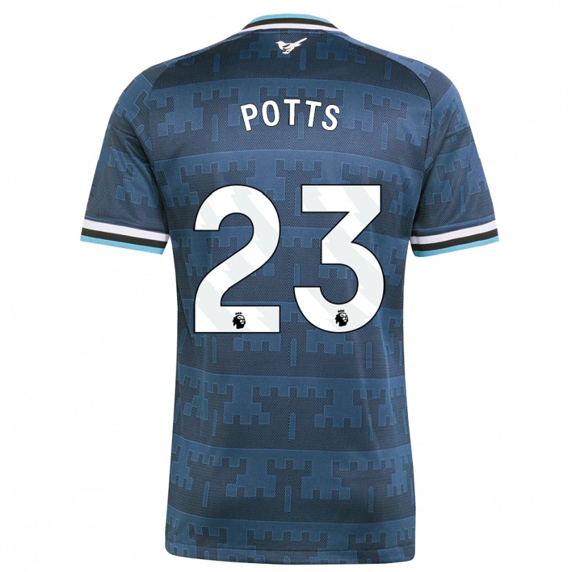 Danxen Damen Charlotte Potts #23 Gelb Schwarz Blau Auswärtstrikot Trikot 2026/27 T-Shirt Österreich