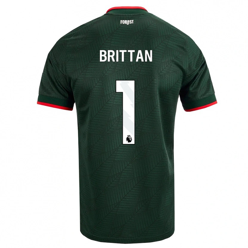 Danxen Damen Harry Brittan #1 Dunkelgrün Rot Auswärtstrikot Trikot 2026/27 T-Shirt Österreich